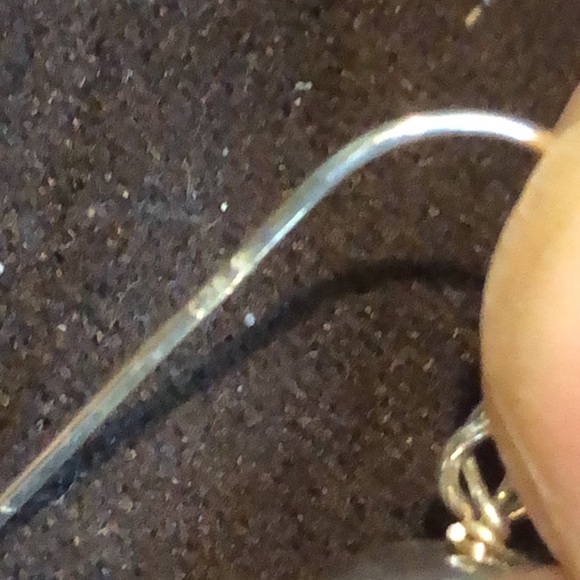 SIMON SEBBAG Sterling Silver Hammered Turtle Shell Agate Drop Dangle Earrings - Picture 7 of 11